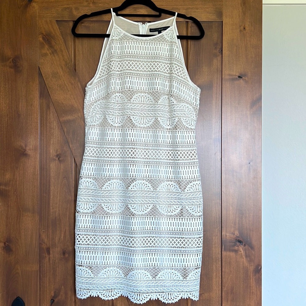 White House Black Market White SunDress